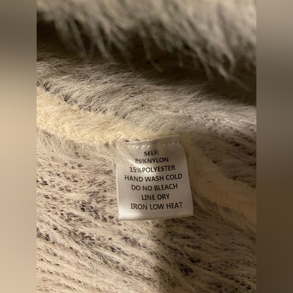 Bluivy Young Contemporary Sz Small Leopard Print Open Front Furry Long Cardigan - Picture 6 of 6